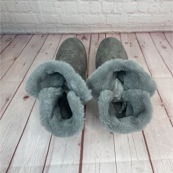 Cushionaire Kenzie Cozy Hidden Wedge Gray Boots Women’s Size 9 - Picture 8 of 11
